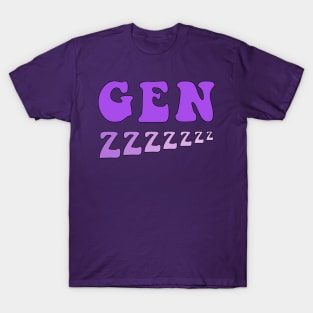 Sleep Gen Z Purple T-Shirt